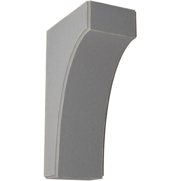 Ekena Millwork 3 1/2"W x 6"D x 10"H Clarksville Wood Vintage Decor Bracket, Pebble Grey BKTWD04X06X10CVPG - main